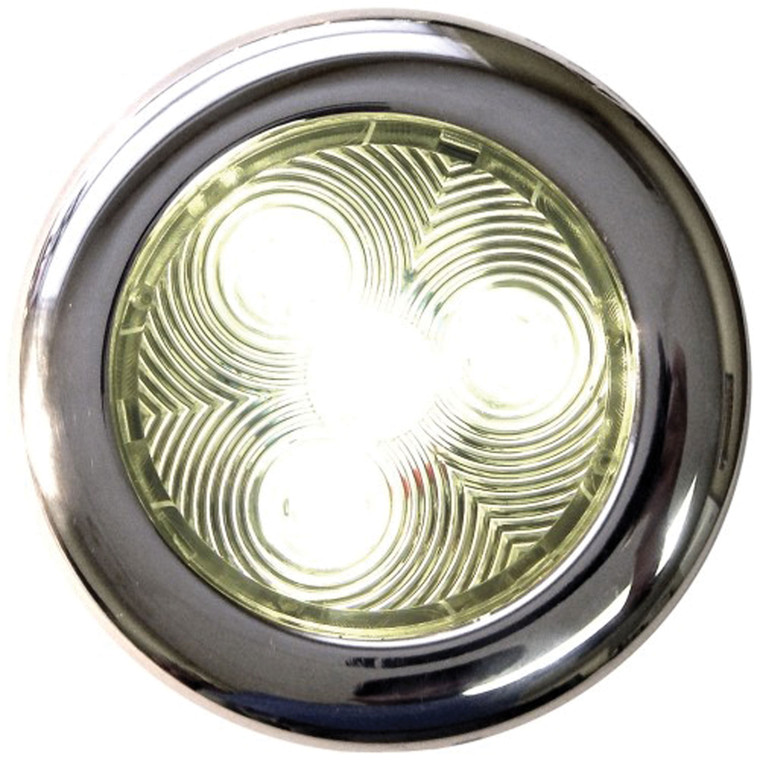 T-H Marine LED-51827-DP Stainless LED Puck Light, 3" - White - LED-51827-DP
