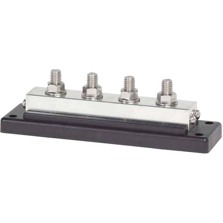 Blue Sea Systems 2104-BSS PowerBar 600A BusBar with Four 3/8 - 2104-BSS