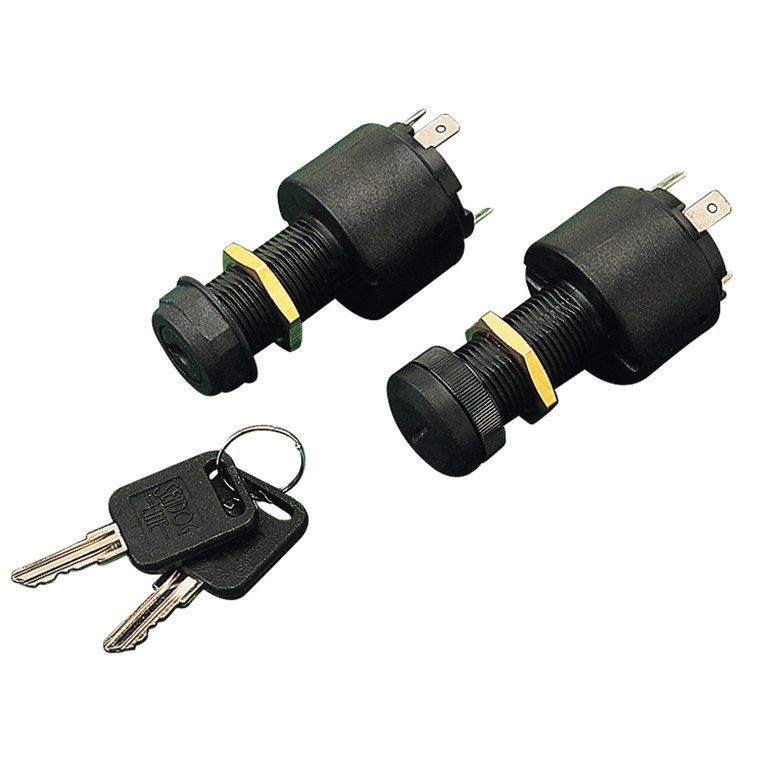 Sea-Dog 420375-1 Poly 4-Position Key Switch with Cap - 4 Screw - 420375-1