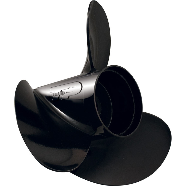 Turning Point Propellers 21301410 Hustler 3-Blade Aluminum Propeller for 6-74hp Engines with 3.5" Gearcase - 10.375" x 14", Right Hand Prop H1-1014 - 21301410