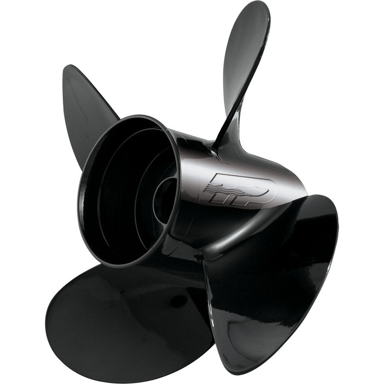 Turning Point Propellers 21501740 Hustler 4-Blade Aluminum Propeller for 90-300+hp Engines with 4.75" Gearcase - 14.5" x 17", Left Hand Prop LE-1417-4L - 21501740