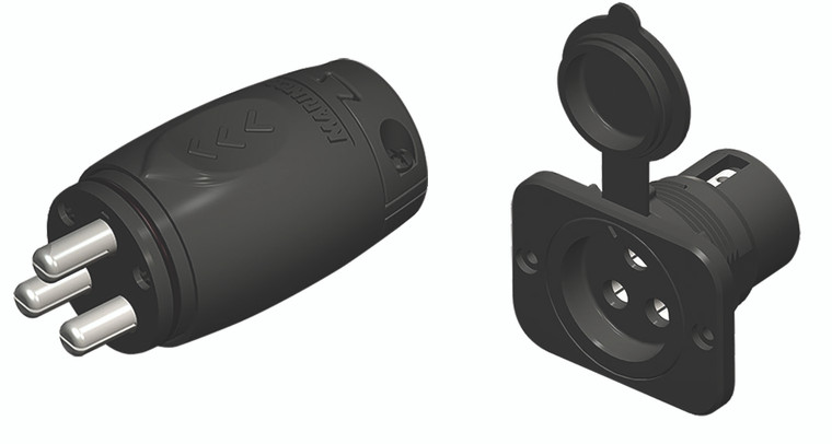 Marinco 12VCPS3 Trolling Motor Plug/Receptacle - 12VCPS3