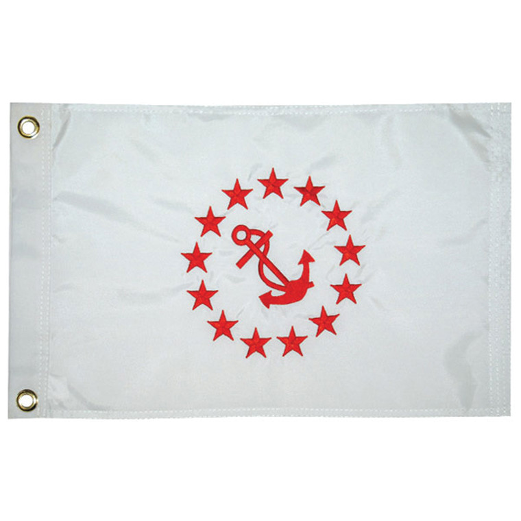 Taylor Made 93078 Nylon Officer Flag, 12" x 18" - Rear Commodore - 93078
