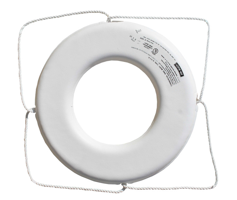 Jim-Buoy GW-X-30 U.S.C.G. Approved GX-Series Life Ring - 30", White - GW-X-30