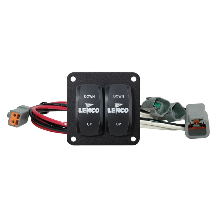 Lenco Marine 10222-211D Double Rocker Switch Kit - 12/24 Volt, Single Actuator - 10222-211D