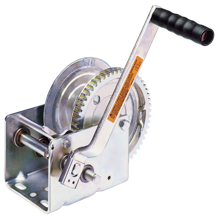 Dutton-Lainson 14725 DL-Series 2-Speed Horizontal Pulling Winch with Ratchet DL2000A - 9.5" Handle, 2000 lb. - 14725