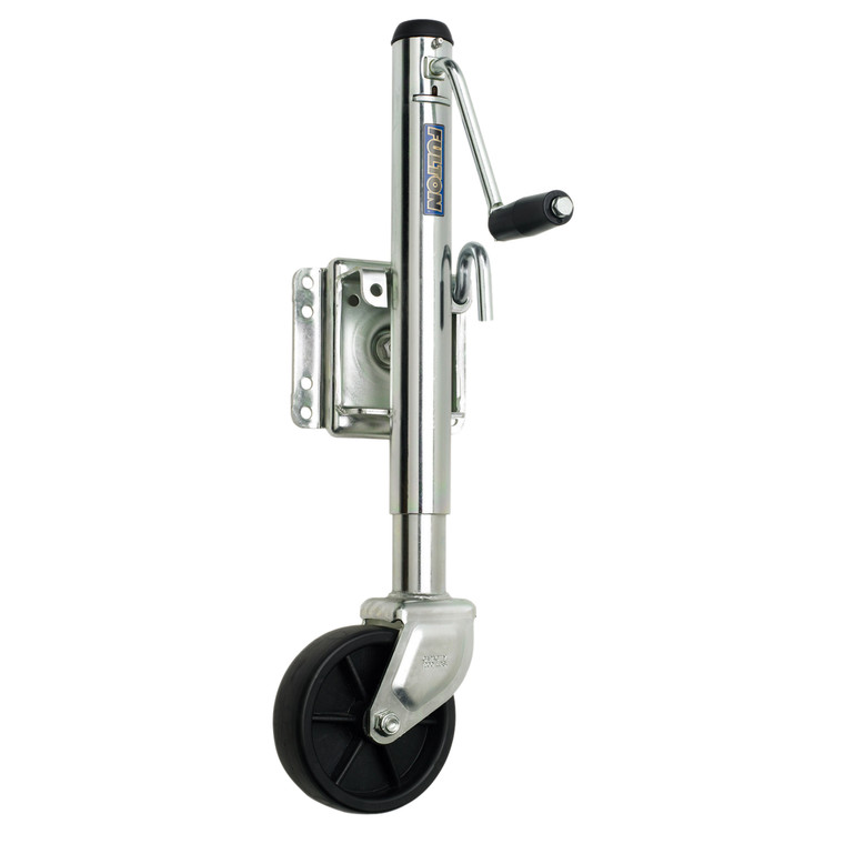 Fulton XP10 0101 Bolt-Thru Swivel-Mount Sidewind Trailer Jack with 6" Wheel - 1200 lbs. - XP10 0101 Fulton XP10 0101 Bolt-Thru Swivel-Mount Sidewind Trailer Jack with 6" Wheel - 1200 lbs. - XP10 0101