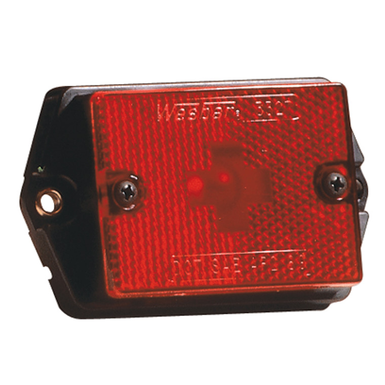 Wesbar 203133 Clearance/Side Marker Lights With Reflex Lens - Ear Mount, Red - 203133 Wesbar 203133 Clearance/Side Marker Lights With Reflex Lens - Ear Mount, Red - 203133