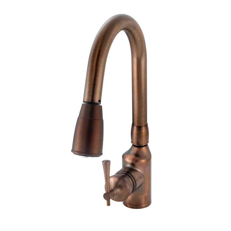 American Brass SL2000ORB RV Kitchen Faucet With Pull-Down Sprayer And Single Lever Handle 8" - Oil Rub Bronze - SL2000ORB