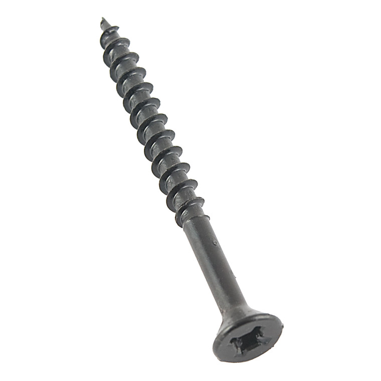 AP Products 012-FSQ250 BL 8 X 2 Black Flat Head Screws, 2" / Pack Of 250 - 012-FSQ250 BL 8 X 2
