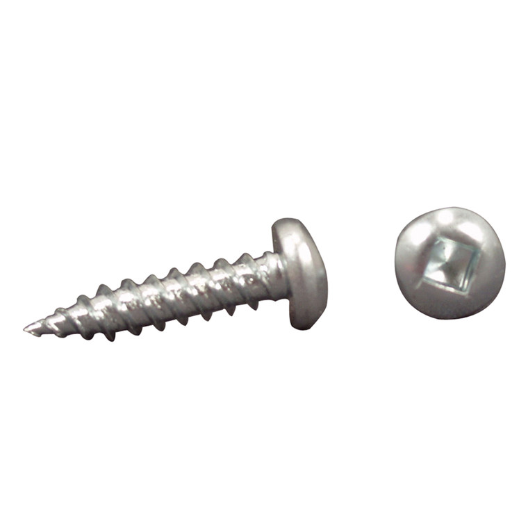 AP Products 012-PSQ50 8 X 1 Pan Head Square Recess Screw, Pack of 50 - 1", Zinc - 012-PSQ50 8 X 1