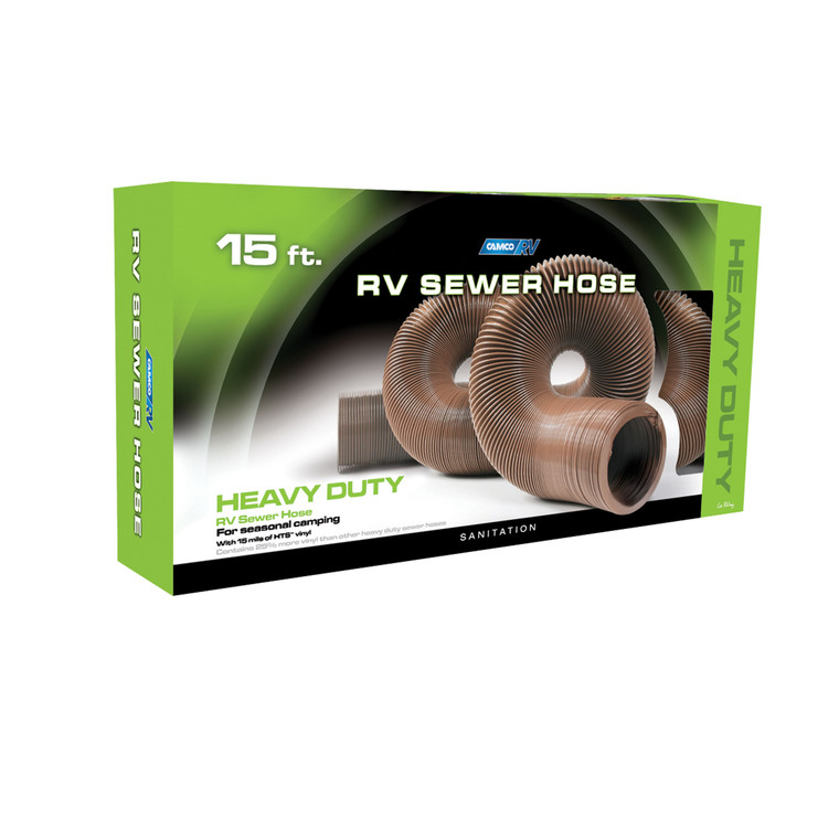 Camco 39661 Heavy-Duty Sewer Hose - 15' - 39661