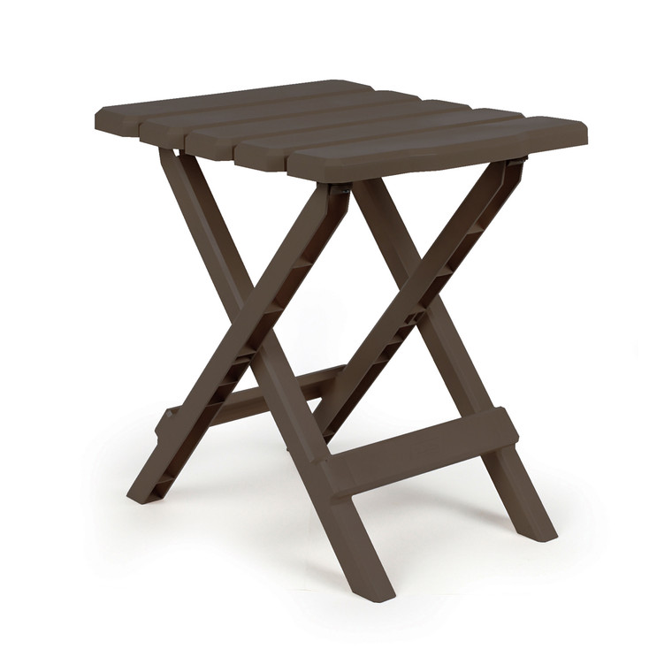 Camco 51882 Small Adirondack Folding Table - Brown - 51882