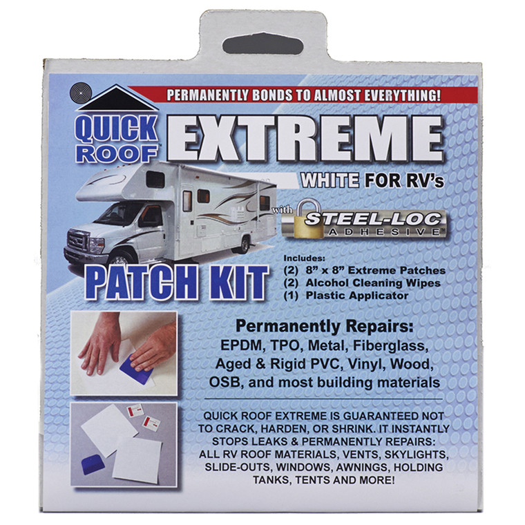 Cofair Products UBE88 Quick Roof Extreme Patch Kit With Applicator - 8" x 8" (2 Pack) - UBE88