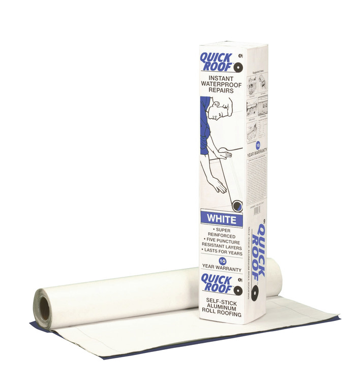 Cofair Products WQR36 Quick Roof Pro Aluminum Surface Tape - 36" x 33.5', White - WQR36