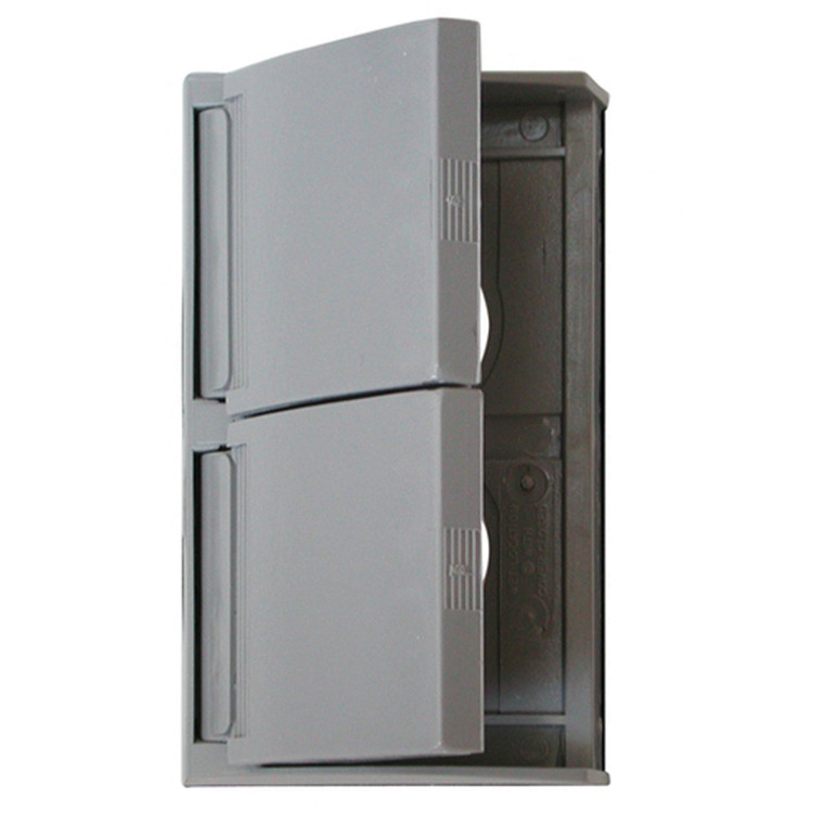 Diamond Group by Valterra DG80SVP Weatherproof Dual Receptacle Cover - Grey - DG80SVP