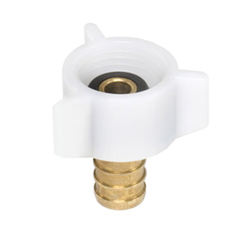 Flair-It 51177 Brass Swivel Adapter - 1/2" x 1/2" FPT SWV, Plastic Nut - 51177