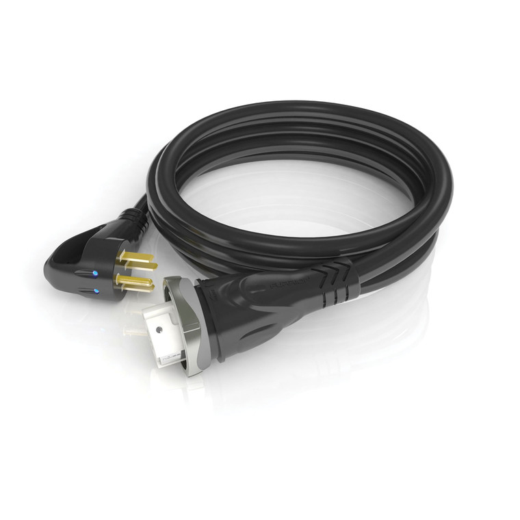 Furrion F50R36-SB-OEM RV Power Cord Locking with Powersmart LED Indicators - 50 Amp, 36' - F50R36-SB-OEM