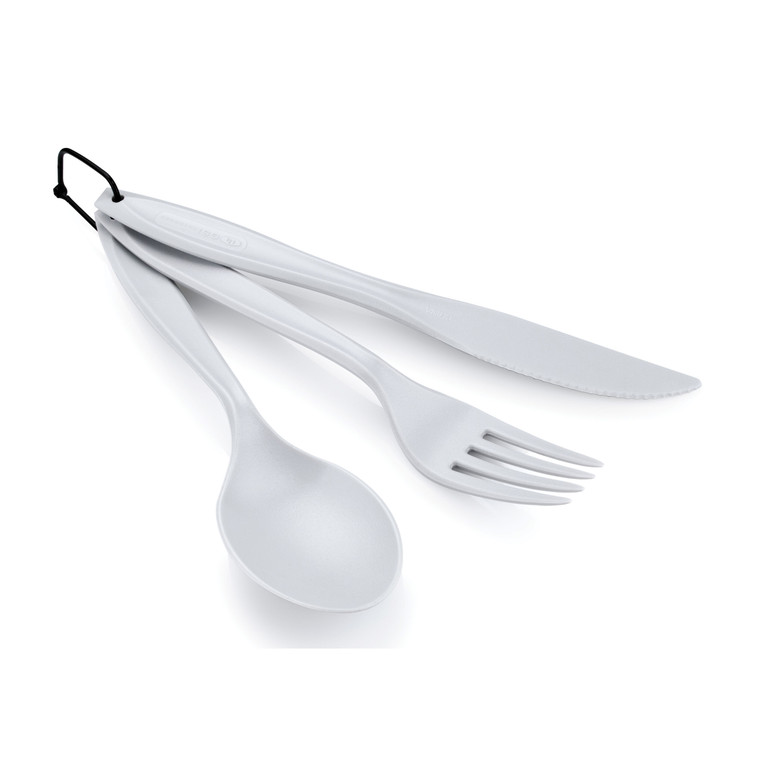 GSI Outdoors 3-Piece Cutlery Set - Eggshell - 70502 GSI Outdoors 3-Piece Cutlery Set - Eggshell - 70502