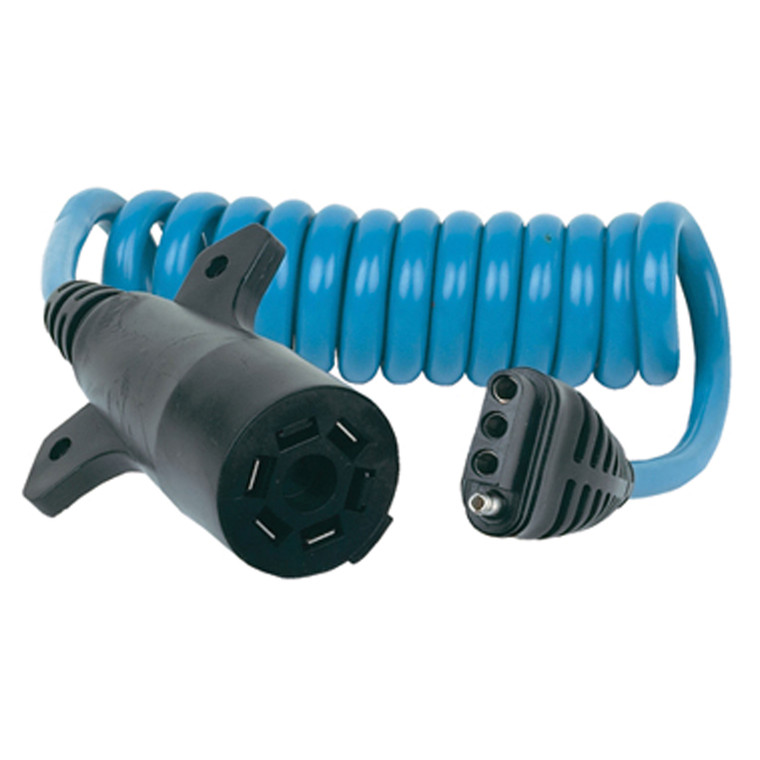 Hopkins 47065 Flexcoil Adapter - 7 RV Blade to 4-Wire Flat - 47065 Hopkins 47065 Flexcoil Adapter - 7 RV Blade to 4-Wire Flat - 47065