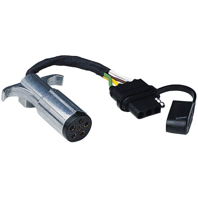 Hopkins 47315 Taillight Adapter - 6-Round to 4-Flat, Flexible Wires - 47315