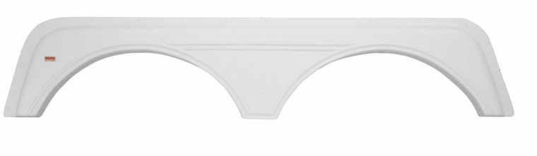 Icon 01880 Tandem Axle Fender Skirt FS1880 - Polar White - 1880