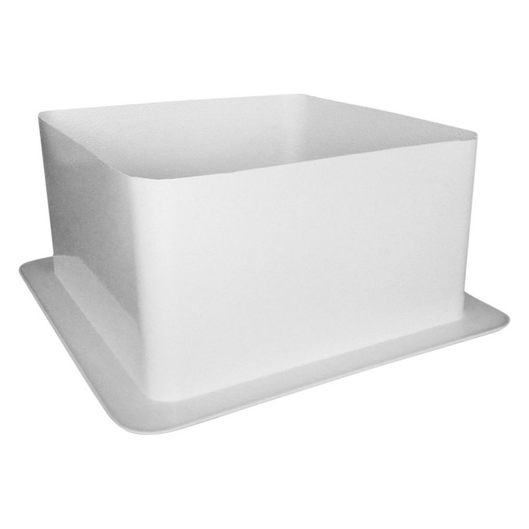 Icon 12573 Skyline/Vent Inner Garnish SL1414 for 14" x 14" Opening - Polar White - 12573