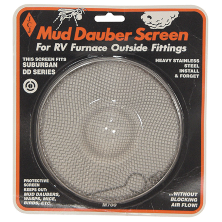 JCJ M-700 Mud Dauber Screens for RV Furnace and Fan Unit Outside Fittings - M700: For Suburban DD Series - M-700