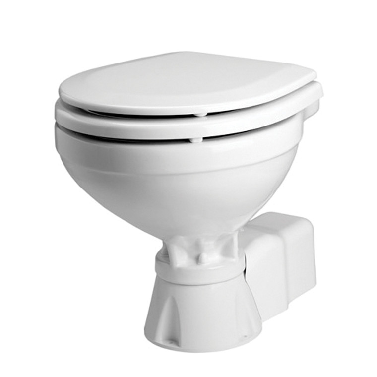 Johnson Pump 80-47231-01 Compact Electric Quiet Flush Toilet - 80-47231-01