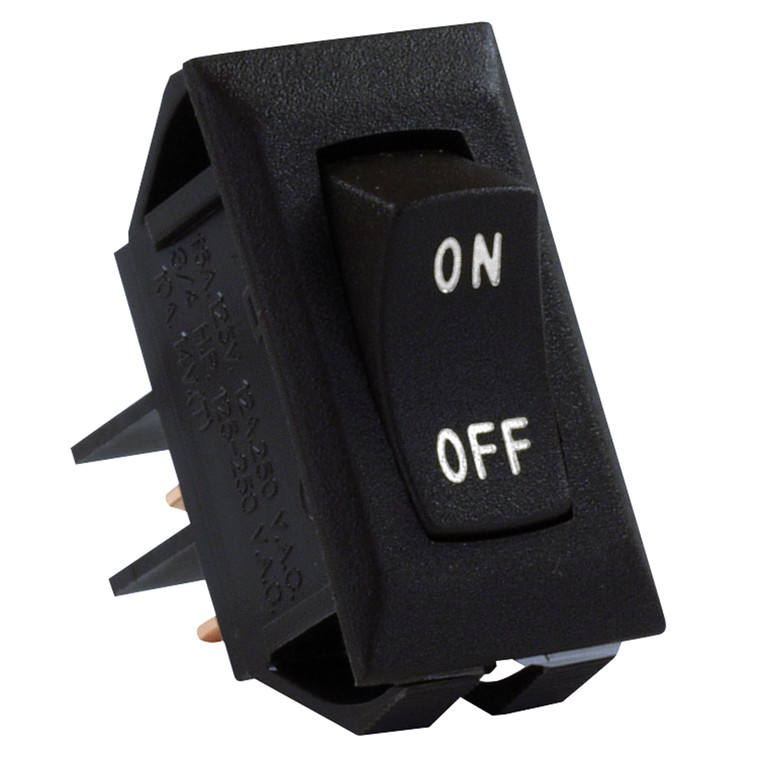 JR Products 12595 Labeled On/Off Switch - Black - 12595