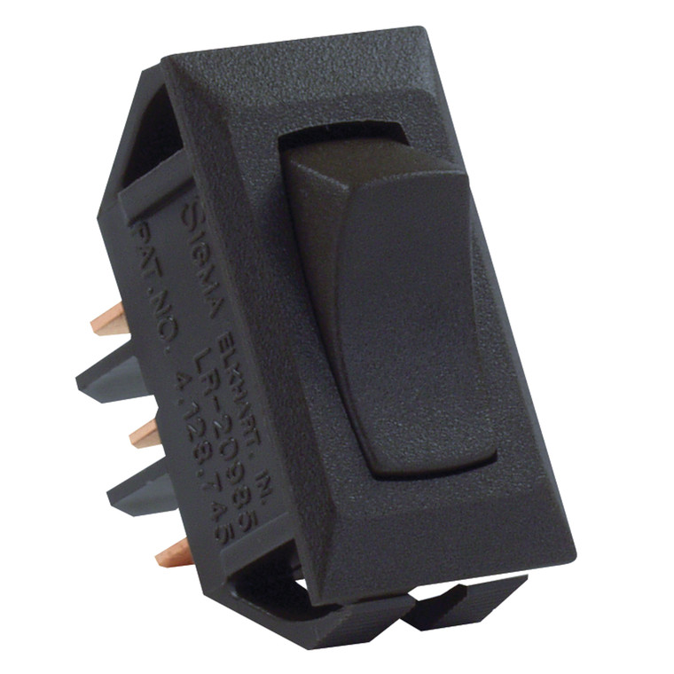 JR Products 12625 On/On Switch - Black - 12625