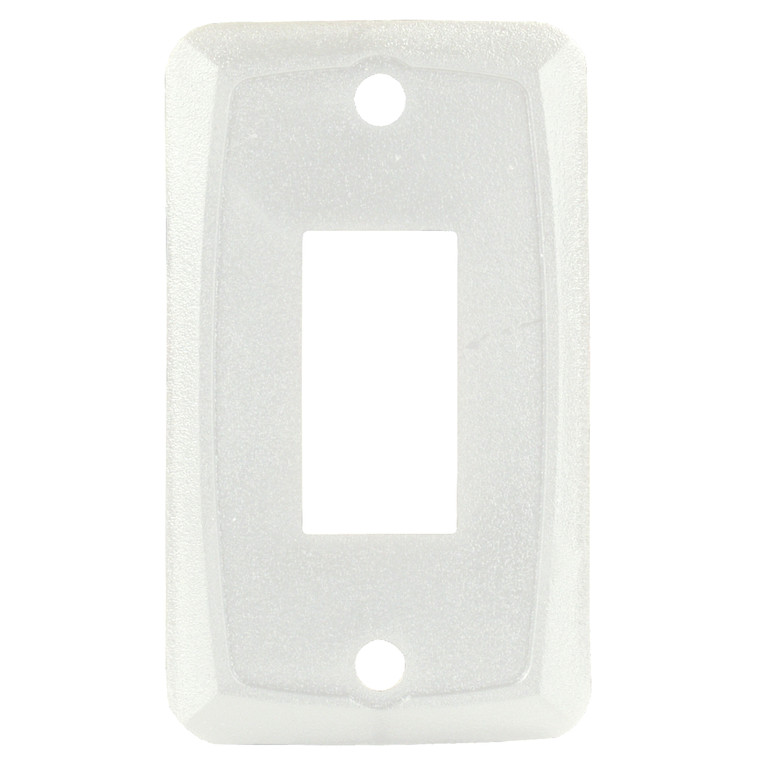 JR Products 12845 Single Switch Face Plate - White - 12845
