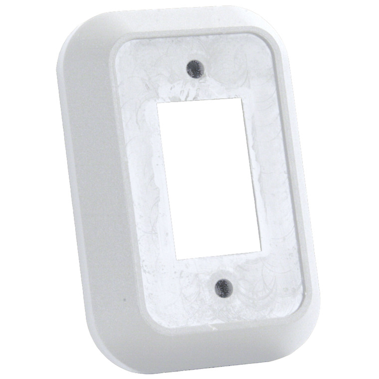 JR Products 13485 Single Switch Wall Spacer - White - 13485