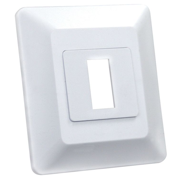 JR Products 13605 Switch Base and Face Plate - Single - 13605