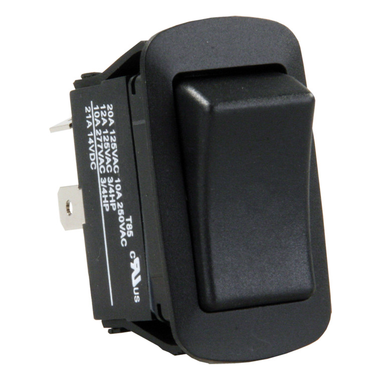 JR Products 13795 Water-Resistant SPST On/Off Switch - Black - 13795