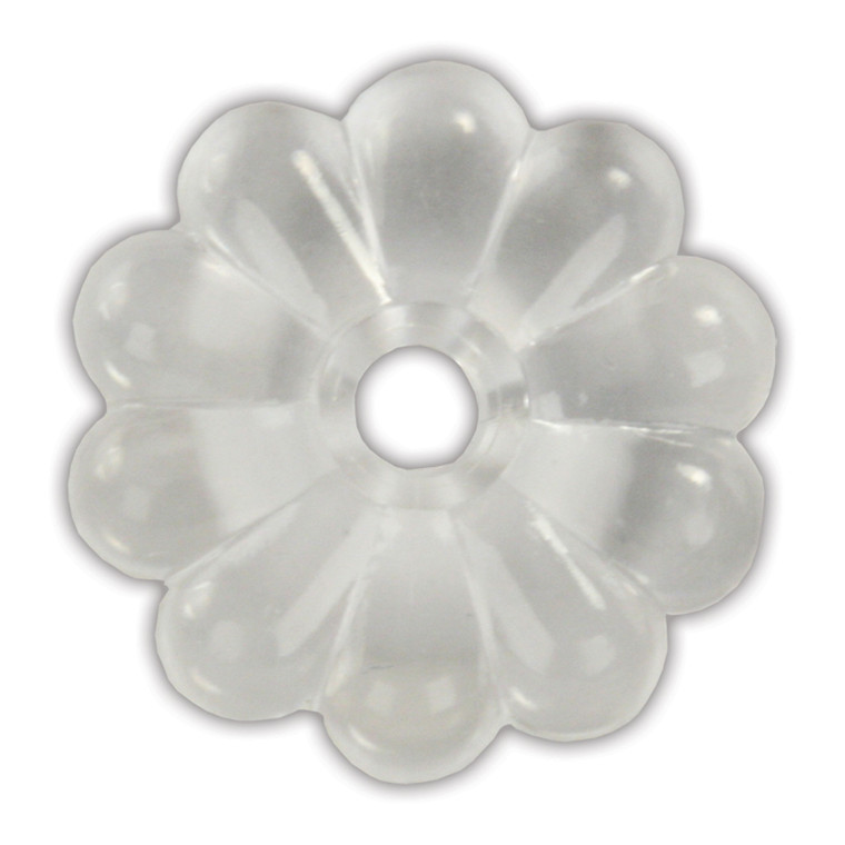 JR Products 20465 Plastic Rosette, Pack of 14 - Clear - 20465