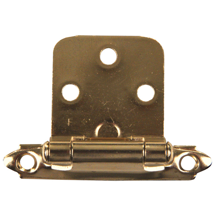 JR Products 70585 Self-Closing Flush Mount Hinge - Antique Brass - 70585