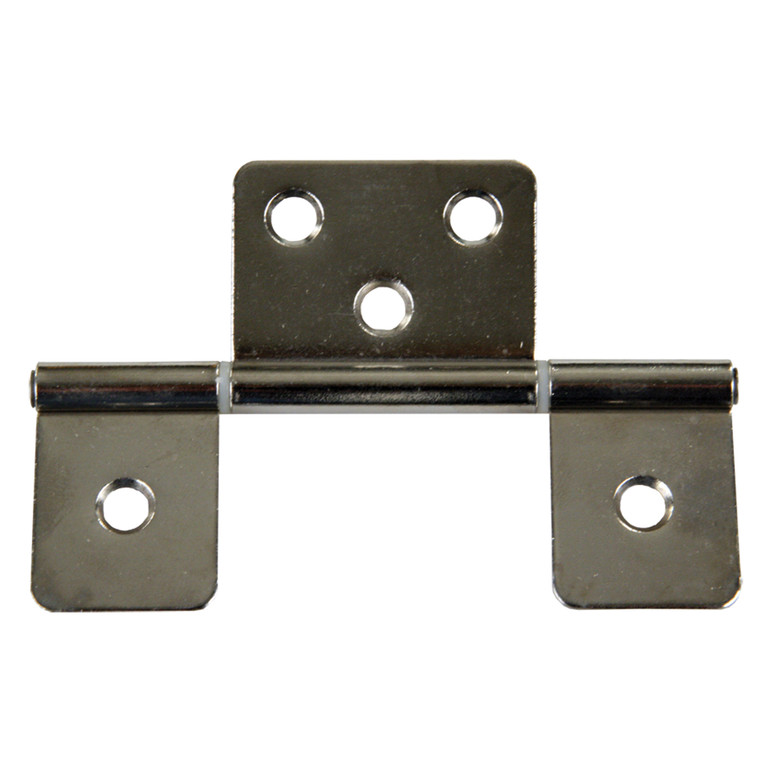 JR Products 70635 Non-Mortise Hinge - Satin Nickel - 70635