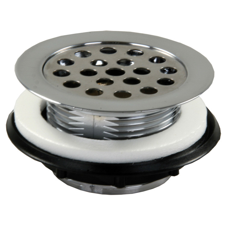 JR Products 95175 Shower Strainer with Grid - Chrome - 95175