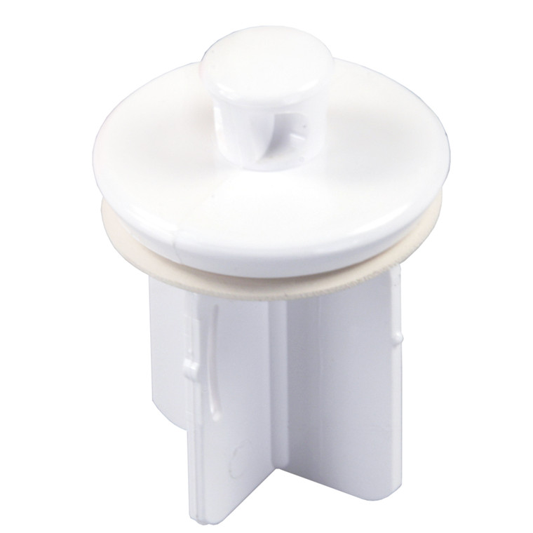 JR Products 95205 Four-Stem Pop-Up Stopper - White - 95205