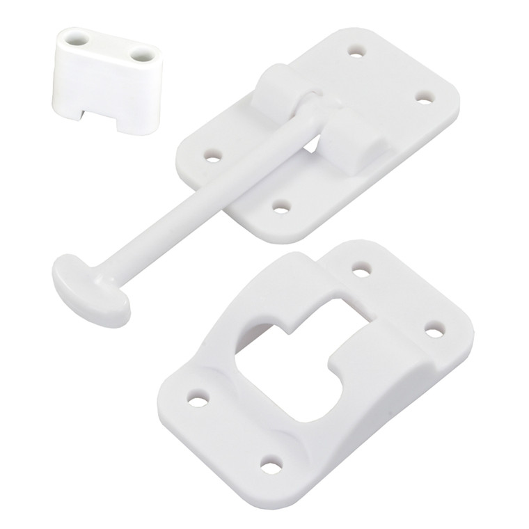 JR Products 10414B T-Style Door Holder with Bumper - 3-1/2" - 10414B
