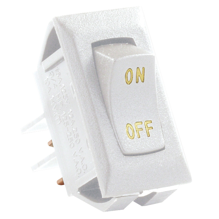 JR Products 12581-5 Labeled On/Off Switches, Pack of 5 - White - 12581-5