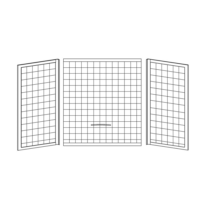 Kinro ALM-32754-SPK Three-Piece Tub Surround - 27 in. x 54 in., Almond - 208959