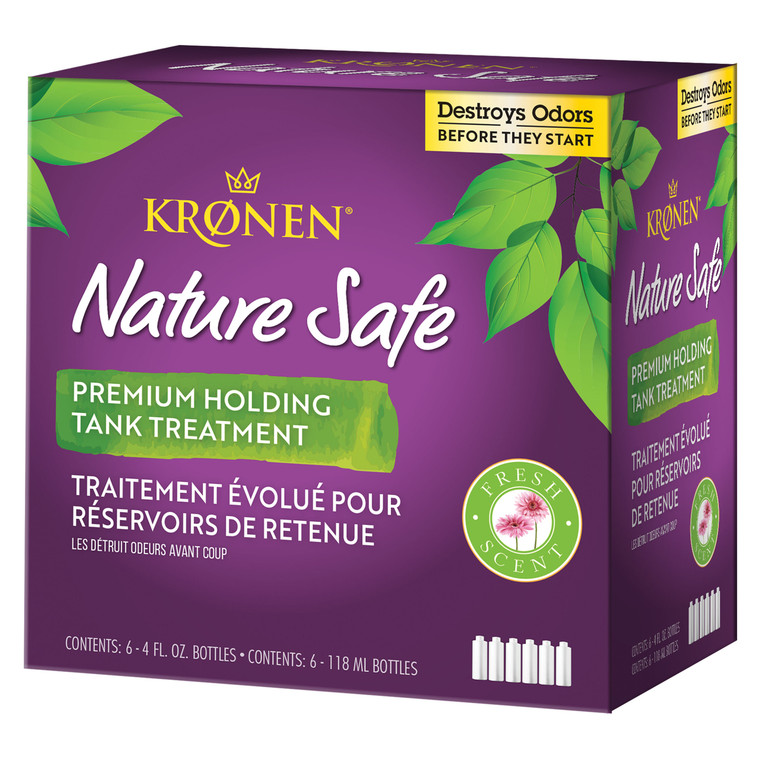Kronen KHT000 Premium Holding Tank Treatment - 6 Pack of 4 oz. Trial-Size Bottles - KHT000
