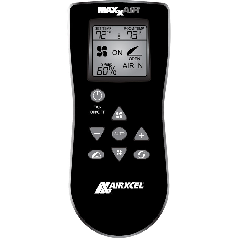 MAXXAIR 00A01150K Handheld Remote Control for MAXXFAN Plus and Deluxe - Black - 00A0115K