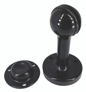 ObeCo OBPR-DM-DRSTPMAG-B Powder-Coated Magnetic Door Stop - Black - OBPR-DM-DRSTPMAG-B