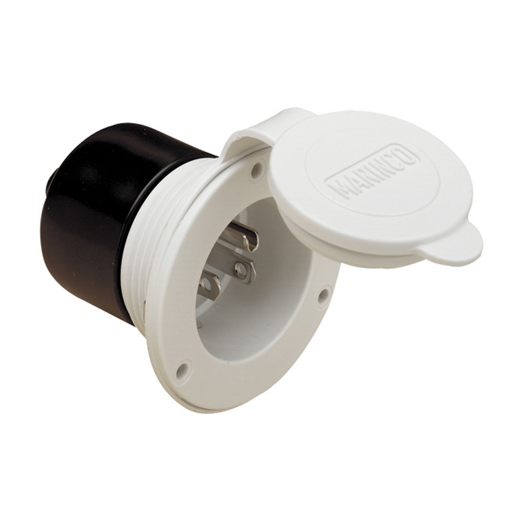 ParkPower 150BBIWRV Power Inlet - White, 15A - 150BBIWRV