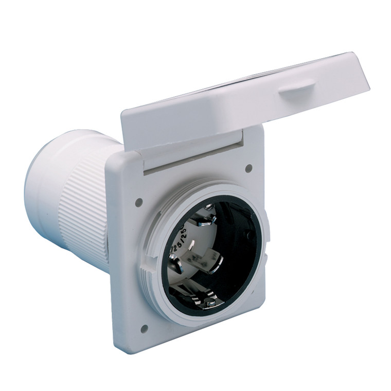 ParkPower 6353ELRV Standard RV Square Power Inlet - 50 Amp - 6353ELRV
