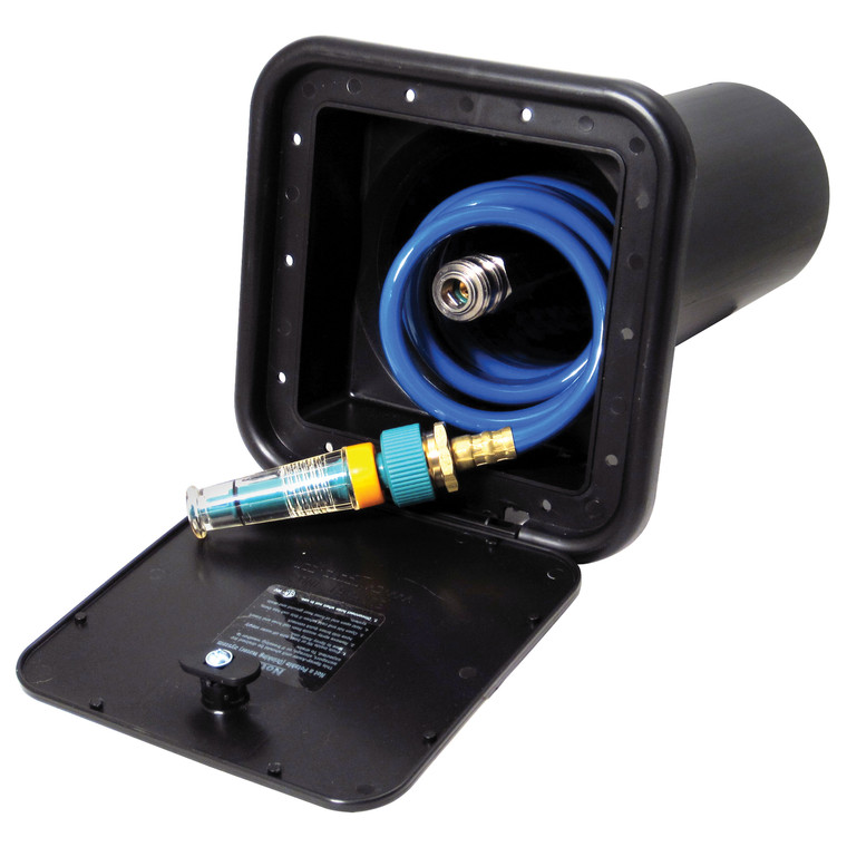 Phoenix Faucets PF147008 Spray-Away Self Storing Sprayer with Quick Connect Valve - 15' Coiled Hose, Black - PF147008