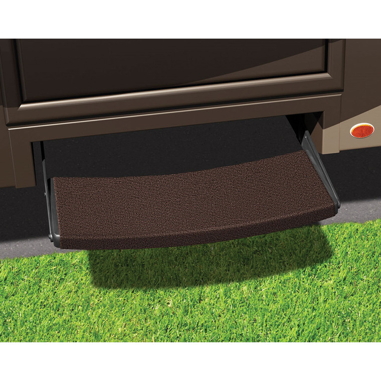 PREST-O-FIT 2-0394 Outrigger Universal RV Step Rug - 22", Black Onyx - 2-0394